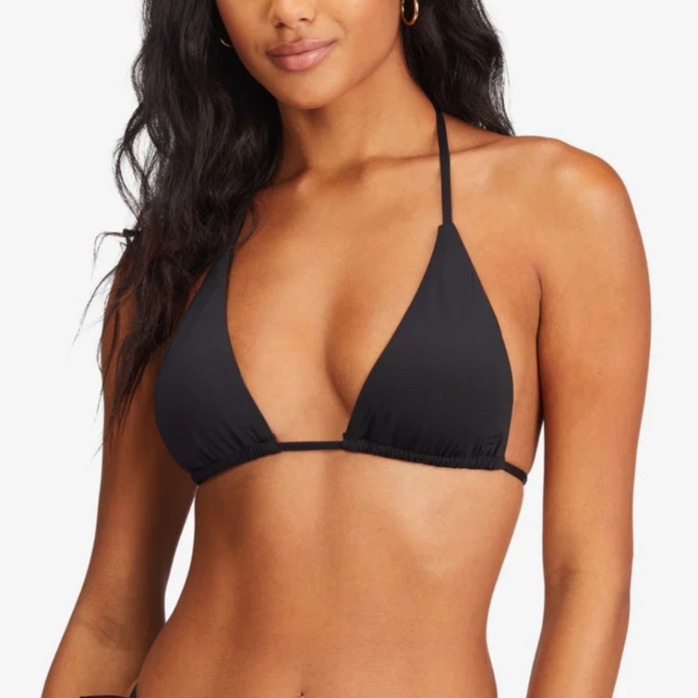 Billabong Sol Searcher Multi Ways Tri Bikini Swimsuit Top - Black